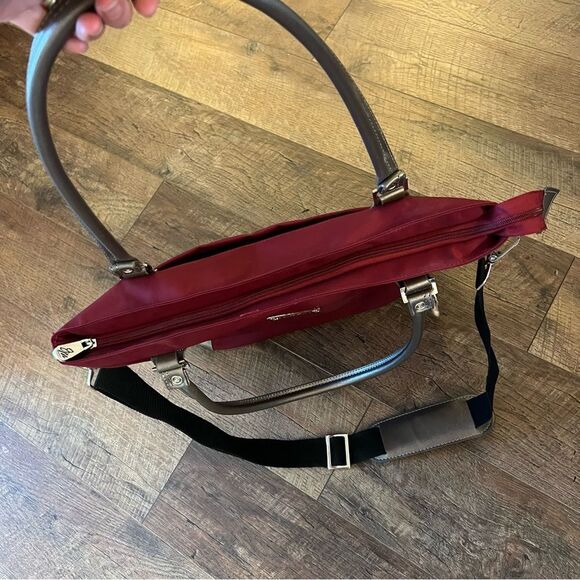 JM New York Bag Joy Mangano Burgundy Wine & Silver NWOT - Picture 4 of 16